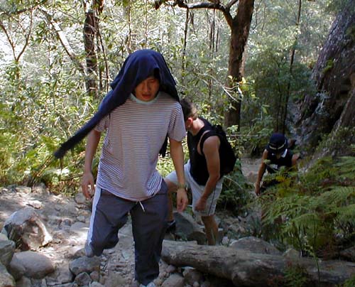 Tough ascent. This was Steve's first trip of such kind and with three crazy Czechs:-) Poor guy...