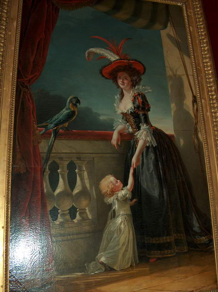 Queen Marie Therese&her daughter. Louis XIV married this Spanish lady showed that interstate marriages were also practised in France