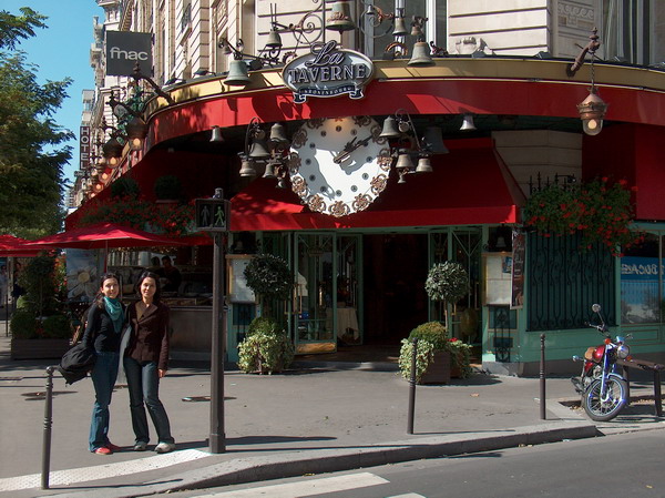 the seafood restaurant with terrace tables