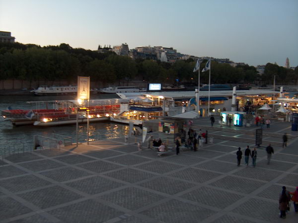 Batobus deck at Eiffel, Champ de Mars