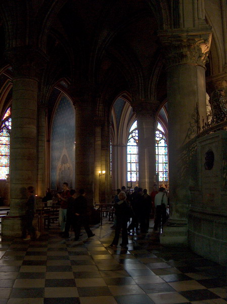 a chapel in one of the vaults
