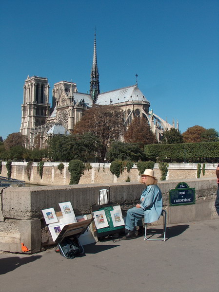 one painting day near notre dame