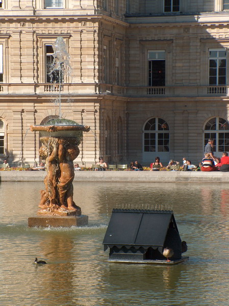 Senate house at the background
