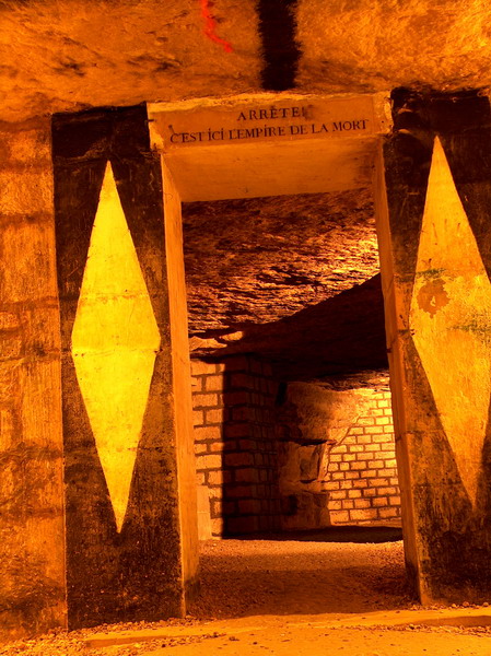 Catacombs with bones