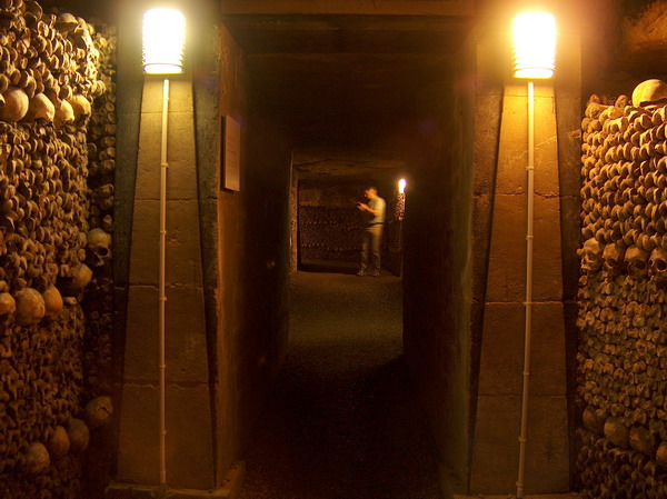 Catacombs with bones