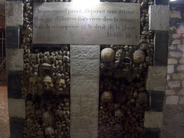 Catacombs with bones
