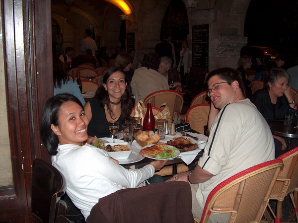 with our friend V. at Cafe Hugo. I wont forget the yummy sandwich and onion soup