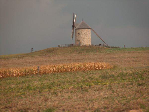 Windmill on the way back to Rennes - are we going thru Holland??
