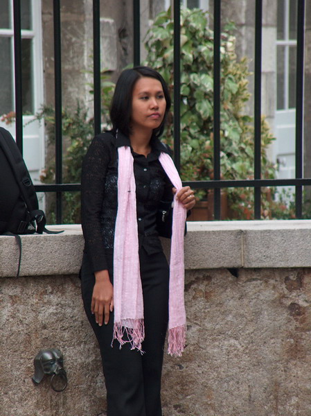 waiting by the "Hotel de Ville" (City Hall) in Nantes
