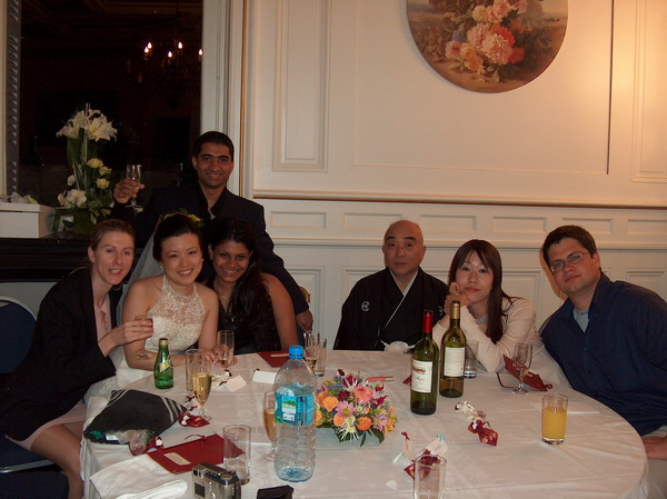 Group photo with Yoko's dad