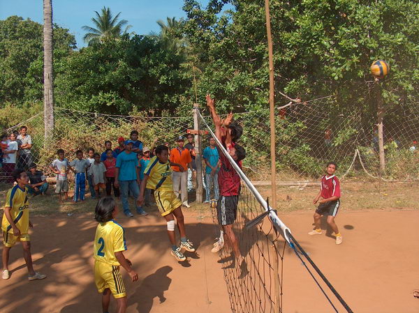 A zde se hraje turnaj ve volejbalu!