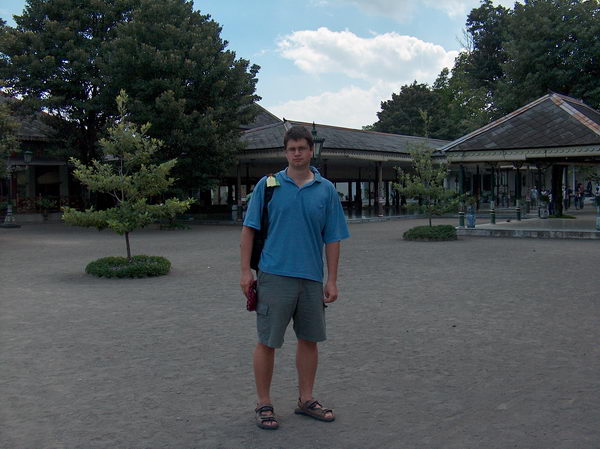 Krup na nádvoří Kratonu v Yogye