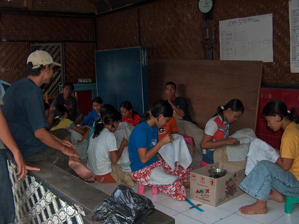 Tady je škola batikování