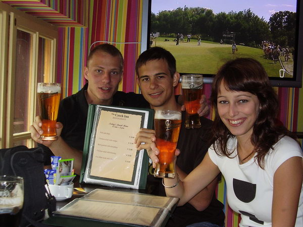 české pivo v české hospodě v Dublinu