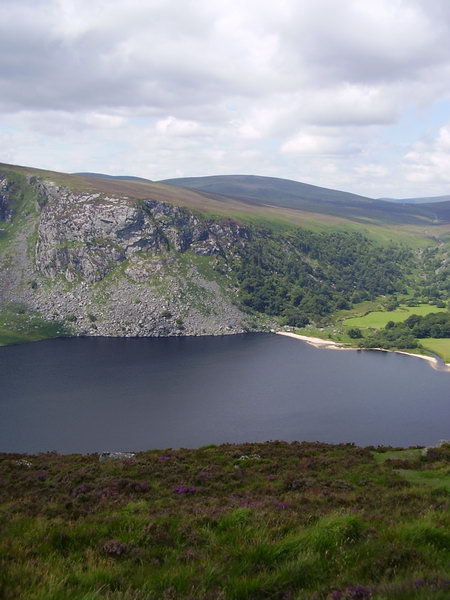 Irish lake in mountains
