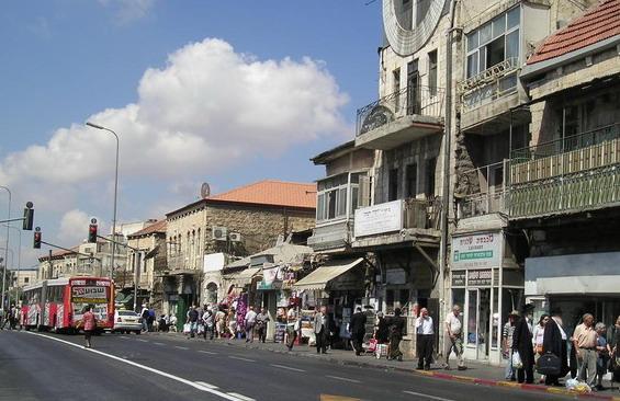 Ulice Jaffo v pátek odpoledne/Friday afternoon´s Jaffo street