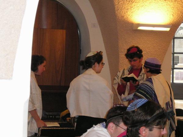 Maminka dostala první aliu/The new mother´s first aliyah