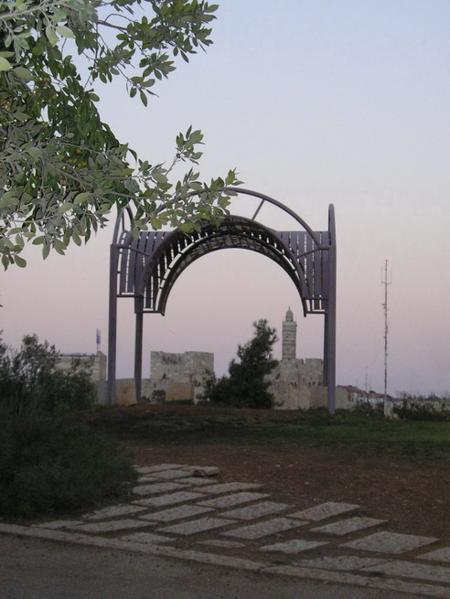 Pohled na staré město z Jemin Moše/ A view of the Old City form Yemin Moshe