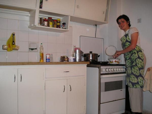 Vařím večeři, vařím na další den, omdlívám, usínám/making dinner, cooking for the next day, fainting, falling asleep