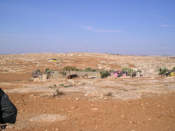 Pohled na palestinskou vesnici v Susyii