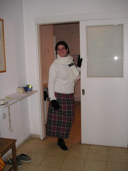 V plné polní na skotský večer./Ready for a Scottish Christmas night.