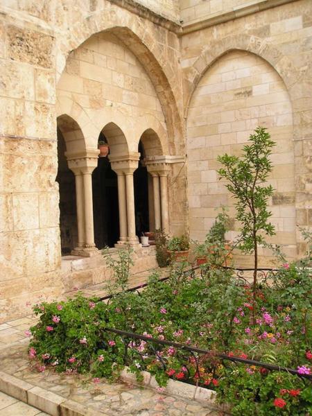 Nádvoří kostela/The courtyard of the Church