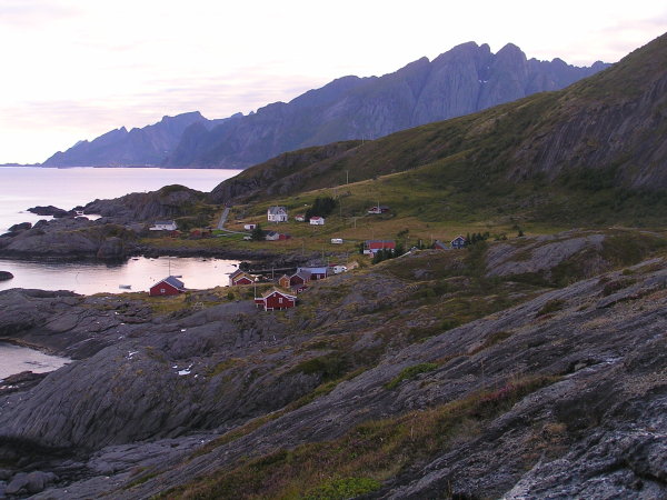 Pobřežní vesnička Nesland