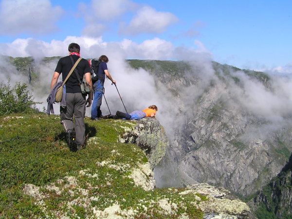 Vyhlídkové místo na další vodopád