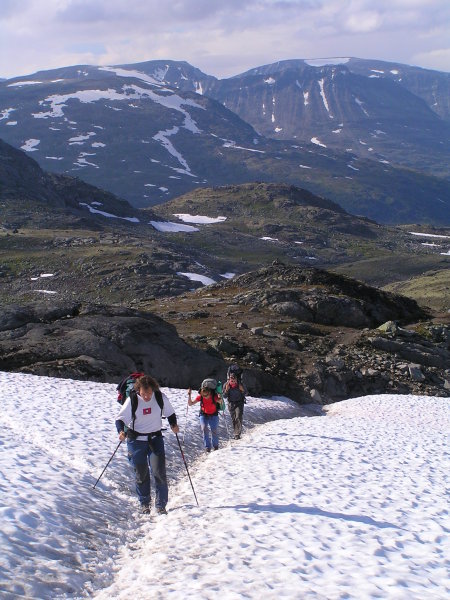 Překonáváme sněhová pole