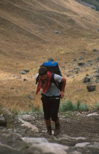 Zde supí na Warmiwaňuscu Krup. Alf už je dávno nahoře a fotí:-)