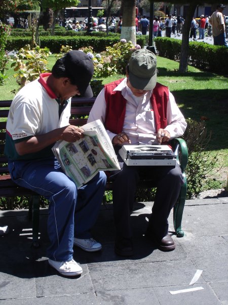 Pouliční sekretářka. Potřebujete napsat obchodní dopis nebo inzerát?