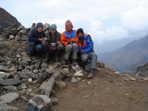 Sedlo Yanama, 4570 m n.m., nejvyšší bod našeho výletu.