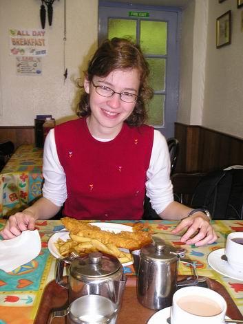 Ola z Varšavy a Fish&Chips/Ola from Warsaw with Fish&Chips