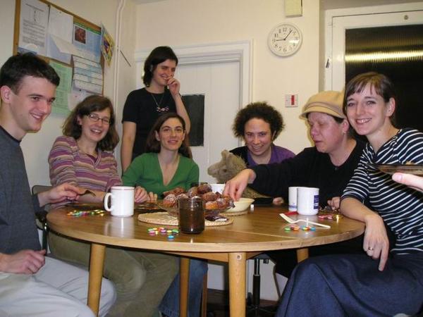 My všichni a Christophův palec vpravo/All of us that night and Christoph´s thumb