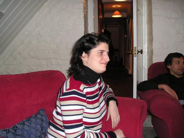 ...a já (vypadám tu pěkně macatě, ale alespoň, tati, vidíš, že tu pořádně jím)/and me (in this picture I look truly properly nurished. Well done!:-)