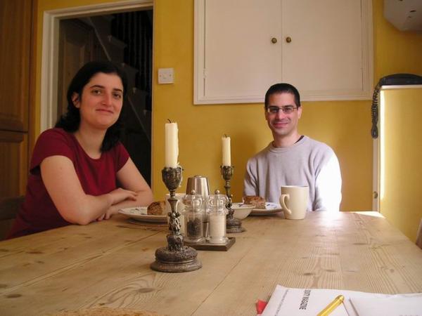 Jedna z našich snídaní/One of our breakfasts