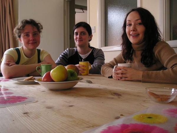 S Natálií/The three of us (can you see the apples?)