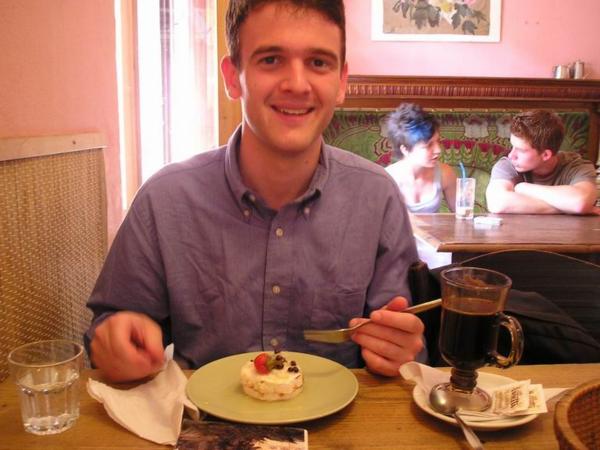 Nakládaný hermelín (Tom vyhýbavě řekl - něco takového jsem opravdu ještě nejedl)/ Pickled brie (Tom was very polite and said "I´ve never tasted anything like this")