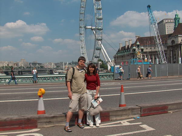 Starting at Westminster Bridge with London Eye in the background.