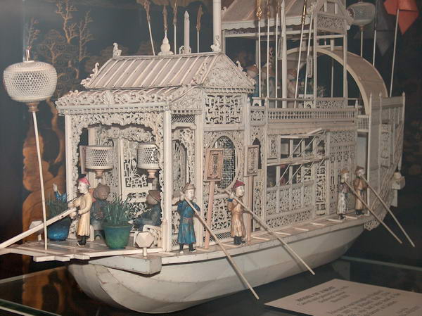 Boat made of ivory
