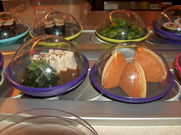 Dinner at Sushi train