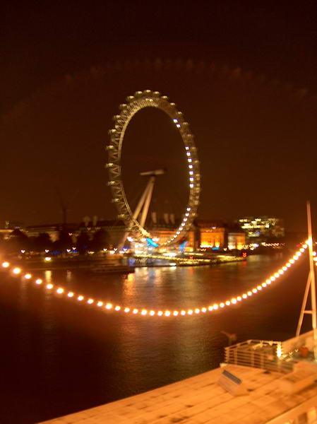 London Eye at night