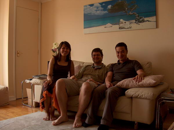 All of us in the living room