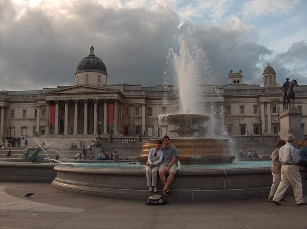 Trafalgar Square, National Gallery in the back