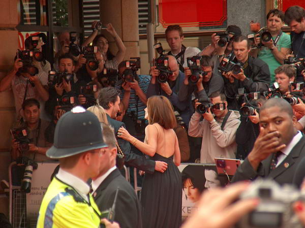 ...and Sandra Bullock. They are opening the movie Lake House here...