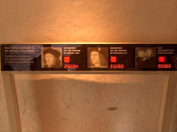 Who killed the throne successor? Cast your vote! (So far Richard the III is the main culprit:-)