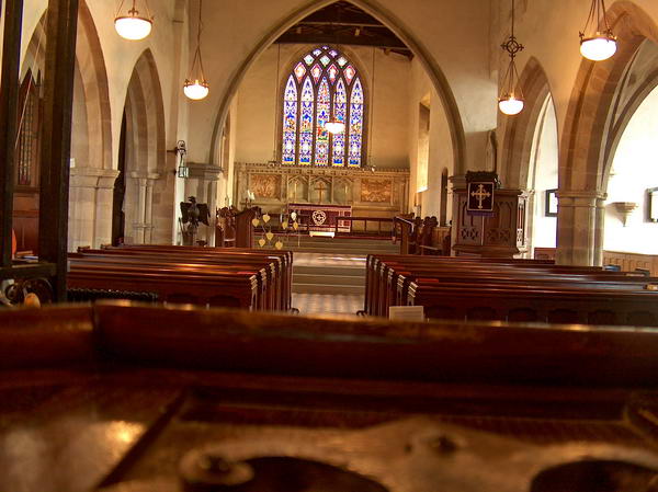 Inside of the church