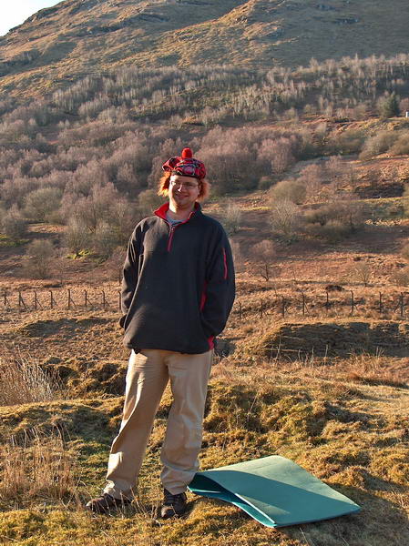 We're in Scotland, so we need some disguise to merge with the locals:-)