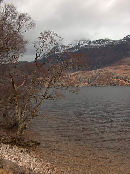Lakeside at Beinn Eighe NP, the starting point for our hike up