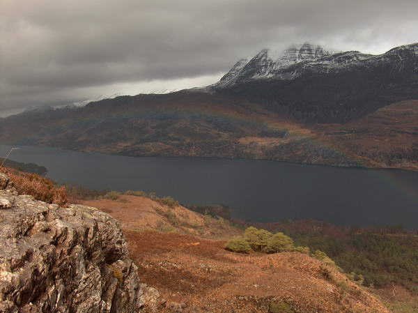 The weather was... well, Scottish. Sun and rain could swap in minutes. This time it created nice rainbow